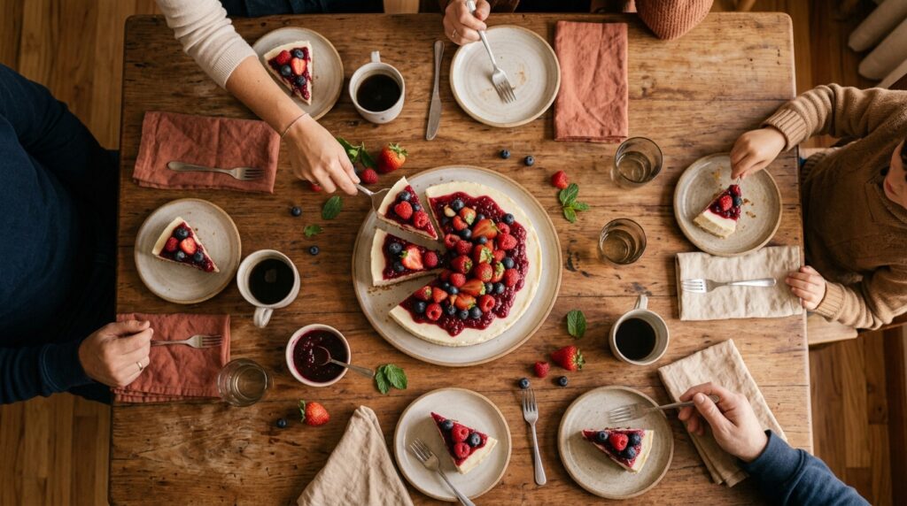 Cheesecake de frutas vermelhas sem forno: receita rápida e fácil para qualquer ocasião