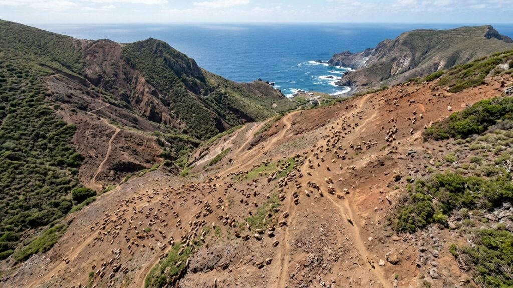 Em 1869, apenas 100 ovelhas foram levadas para uma ilha do México e, décadas depois, milhares delas destruíram parte da vegetação e mudaram o equilíbrio natural do local