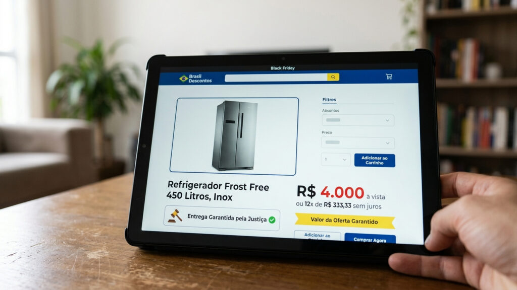 Consumidor compra geladeira de R$ 4 mil na Black Friday, loja cancela compra por alegado erro de sistema e juiz força entrega pelo valor da oferta