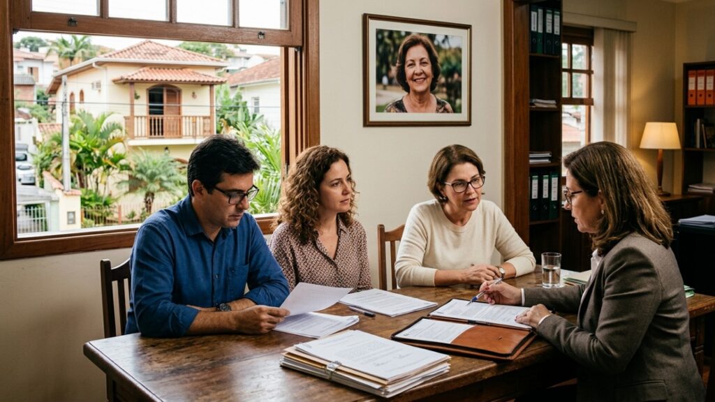 Mãe deixa imóvel inteiro para a filha que cuidou dela na velhice, mas os irmãos descobrem que esse cuidado não elimina automaticamente o direito deles à parte protegida da herança