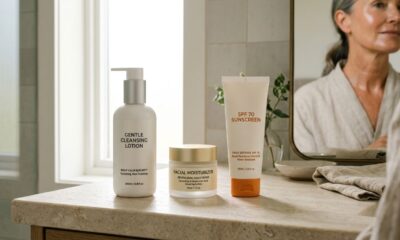 Nem creme caro, nem 10 passos: os 3 produtos que podem formar uma rotina simples para pele madura depois dos 50