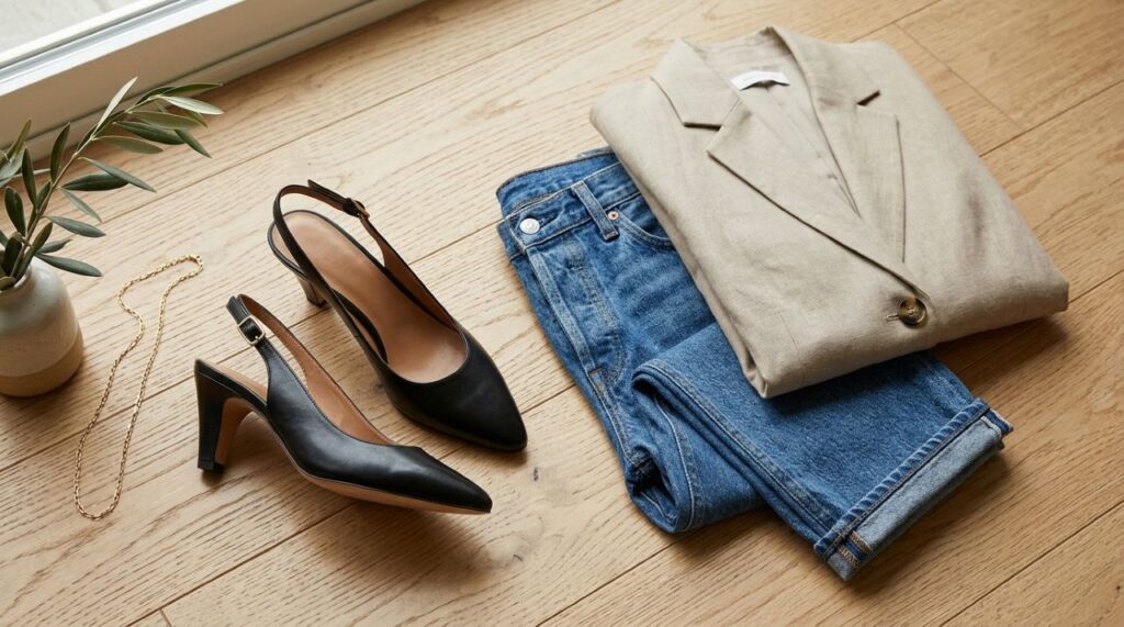 Febre nos anos 80, os saltos altos pretos voltaram com tudo: como mulheres maduras podem combinar o clássico com jeans e vestidos sem pesar no visual