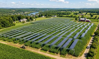 Agricultor colocou 832 painéis solares a 3 metros de altura sobre a lavoura e conseguiu manter cerca de 80% da colheita de milho enquanto também gerava energia