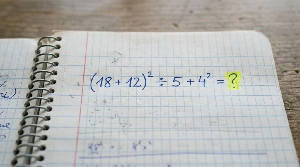 Desafio rápido de matemática pode confundir até quem é bom com números (18 + 12)² ÷ 5 + 4²