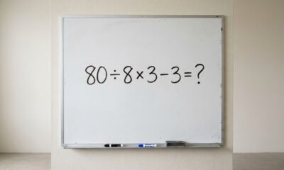 Sem calculadora: você consegue resolver 80 ÷ 8 × 3 − 3 em 30 segundos?