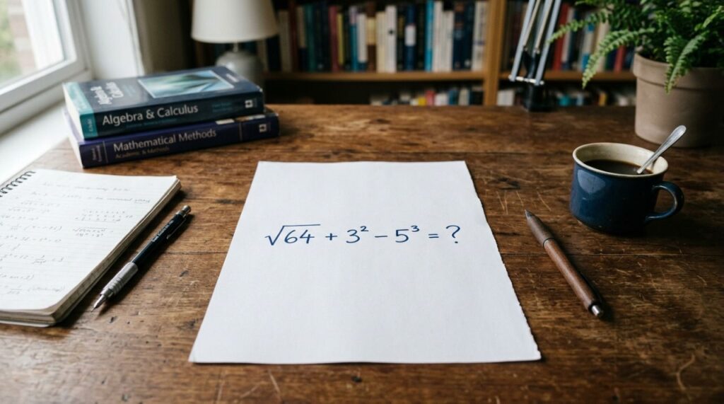Parece conta de escola, mas exige atenção: √64 + 3² − 5