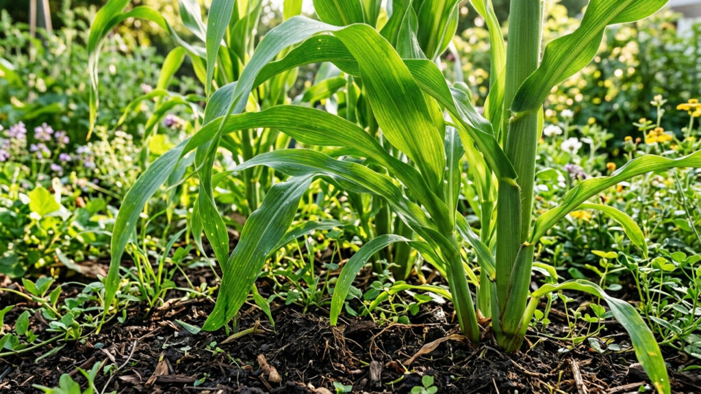 Plantar sorgo como adubação verde no quintal: o cultivo simples e rápido que usa raízes profundas para descompactar solos duros de reforma
