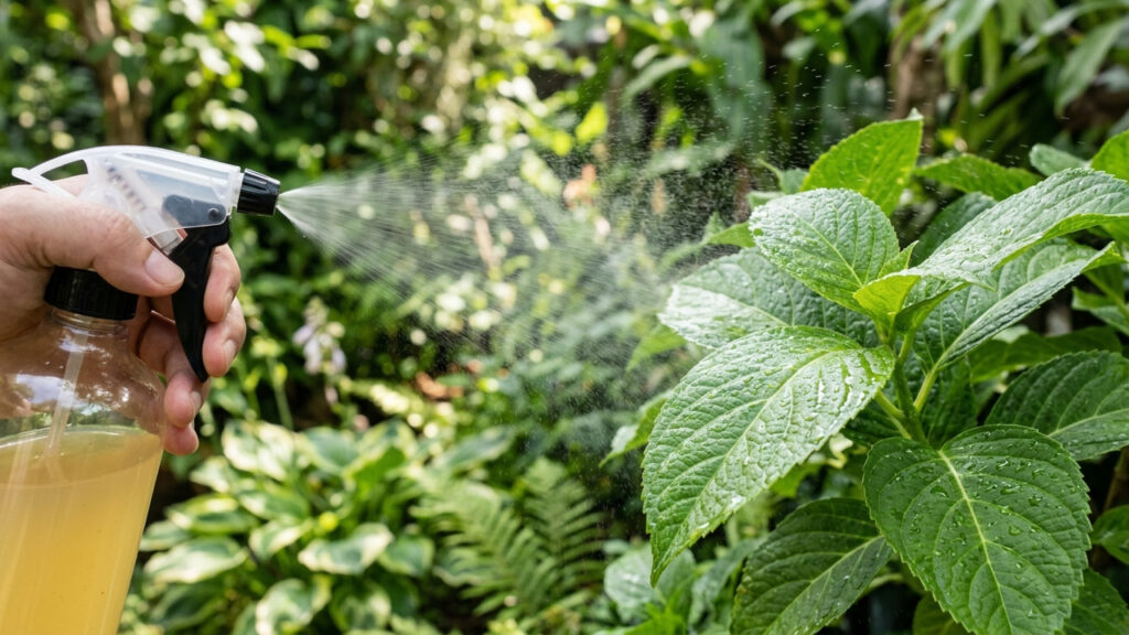 Borrifar infusão de gengibre com sabão neutro nas plantas: a receita caseira picante que afasta besouros e lagartas das folhas em minutos