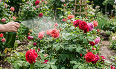Chá frio de sementes de coentro amassadas nas plantas: para que serve o spray natural que afasta percevejos e pulgões vermelhos das roseiras