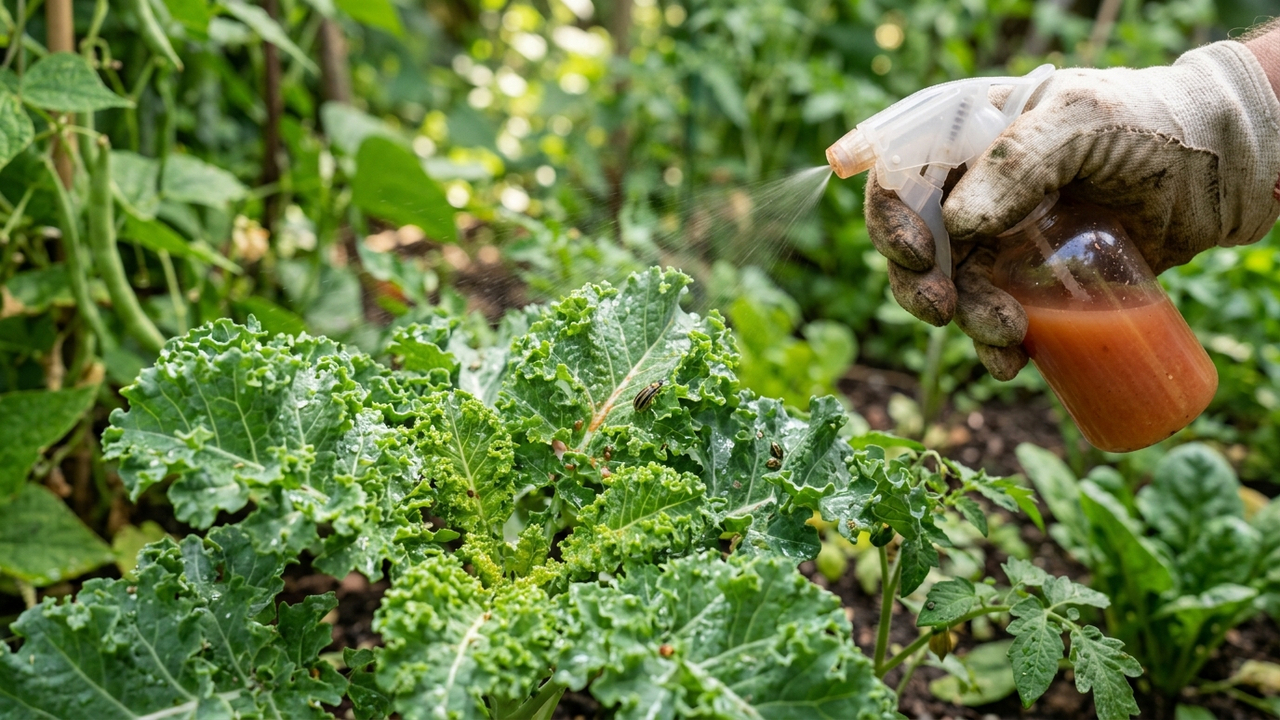 Bater pimenta-biquinho com dente de alho cru em água: para que serve o repelente natural que expulsa o besouro vaquinha das folhas da horta