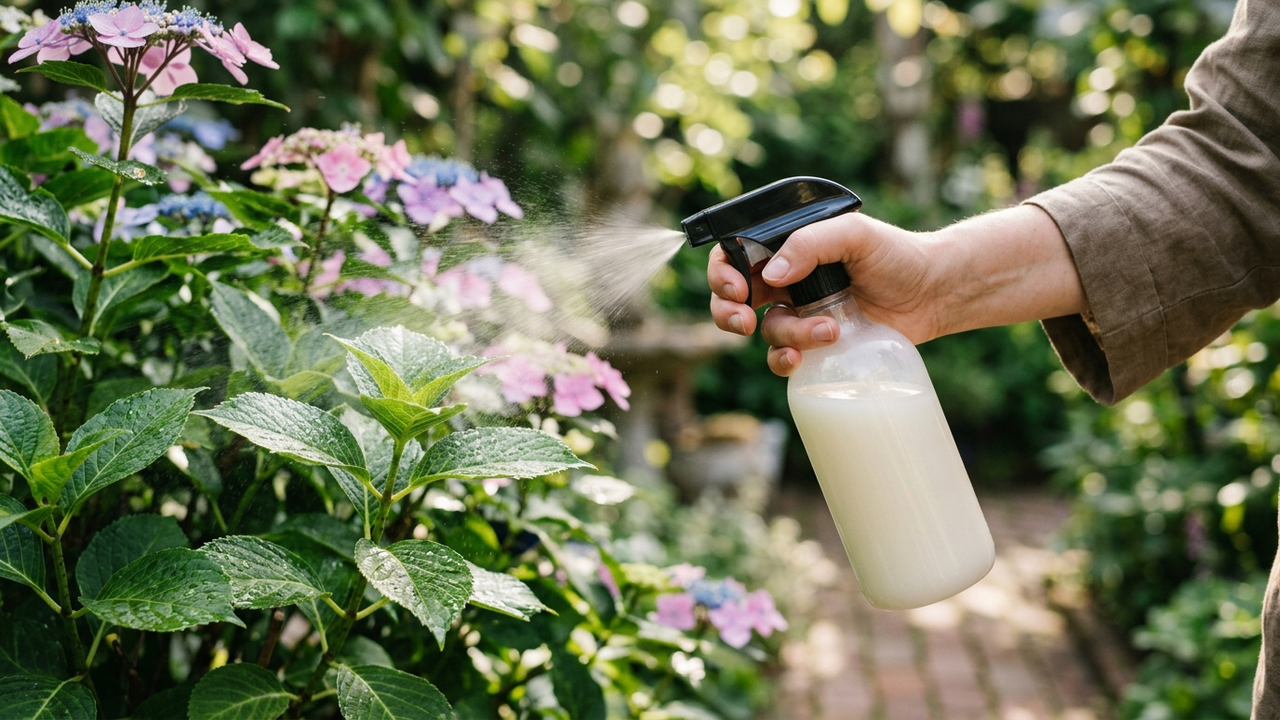 Pulverizar soro de manteiga diluído em água nas folhas: o truque biológico para conter o avanço da ferrugem foliar em plantas ornamentais