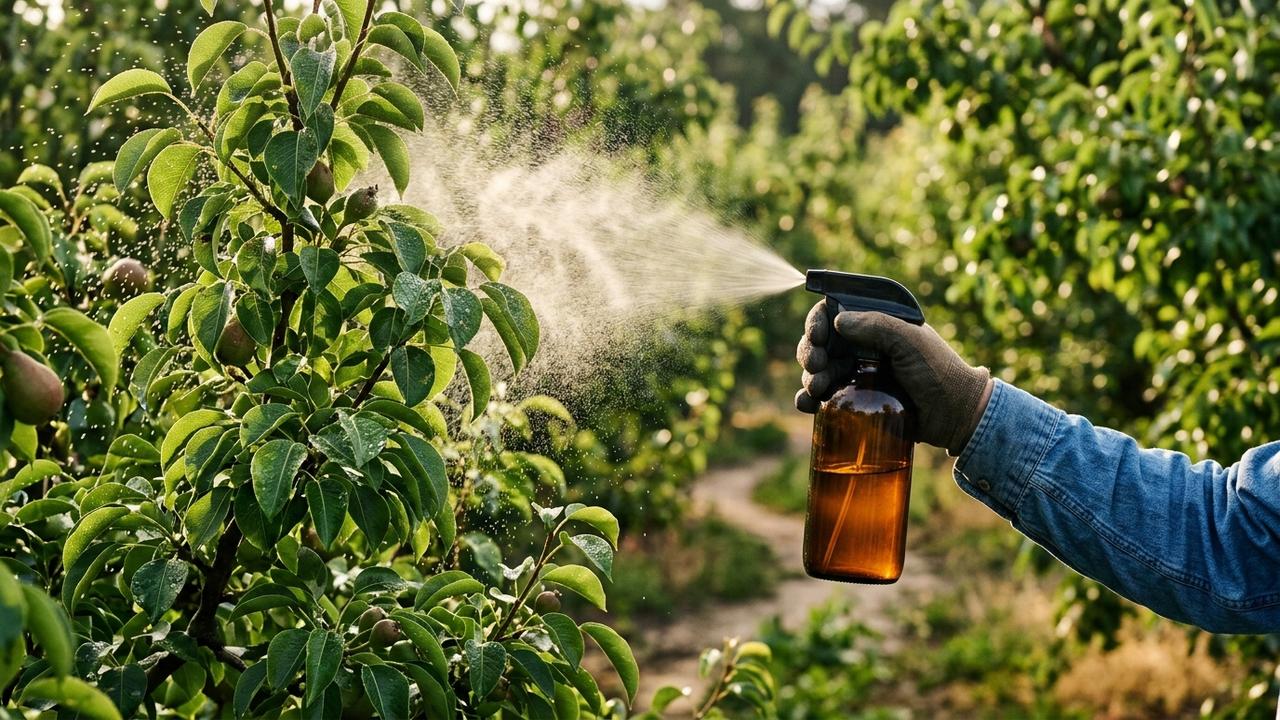 Calda de folhas de mamona com sabão de potássio: para que serve o biodefensivo potente que afasta o percevejo-das-fruteiras do seu pomar