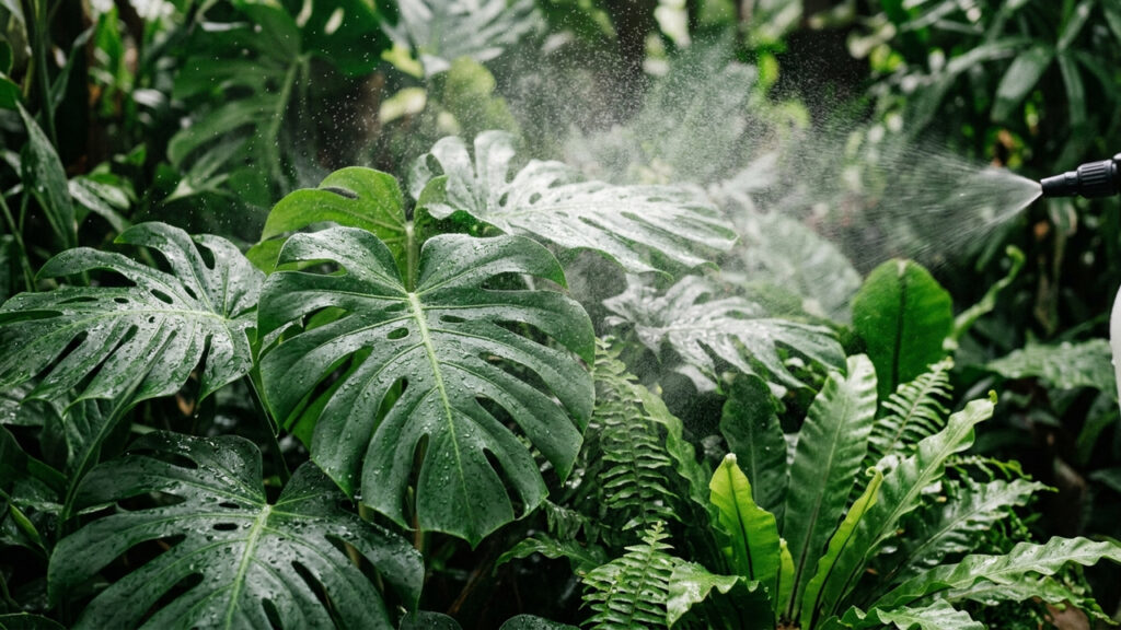 Spray de leite de magnésia diluído na água: o método alcalino simples para neutralizar fungos de ferrugem e limpar o pó preto de folhas tropicais