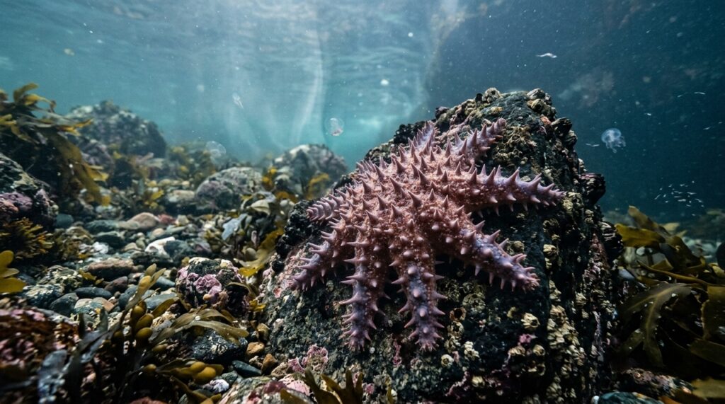 Estudo analisou 296 estrelas-do-mar de 19 localidades e encontrou 16 inversões cromossômicas ligadas à adaptação ambiental no Atlântico e Mediterrâneo