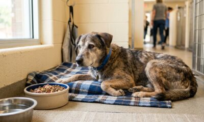 Depois de ser abandonado, cão definha sozinho e espera pelo encontro que pode mudar tudo
