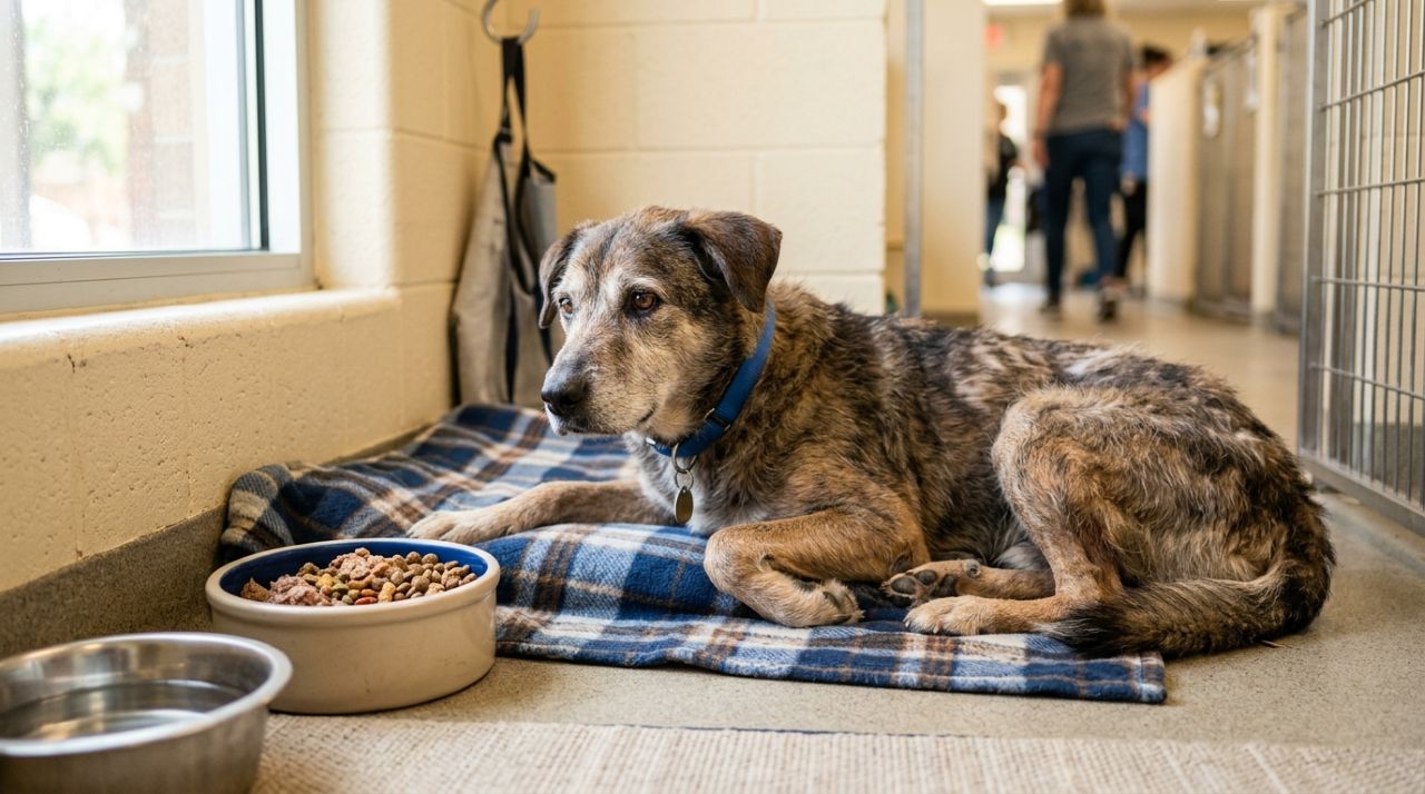 Depois de ser abandonado, cão definha sozinho e espera pelo encontro que pode mudar tudo