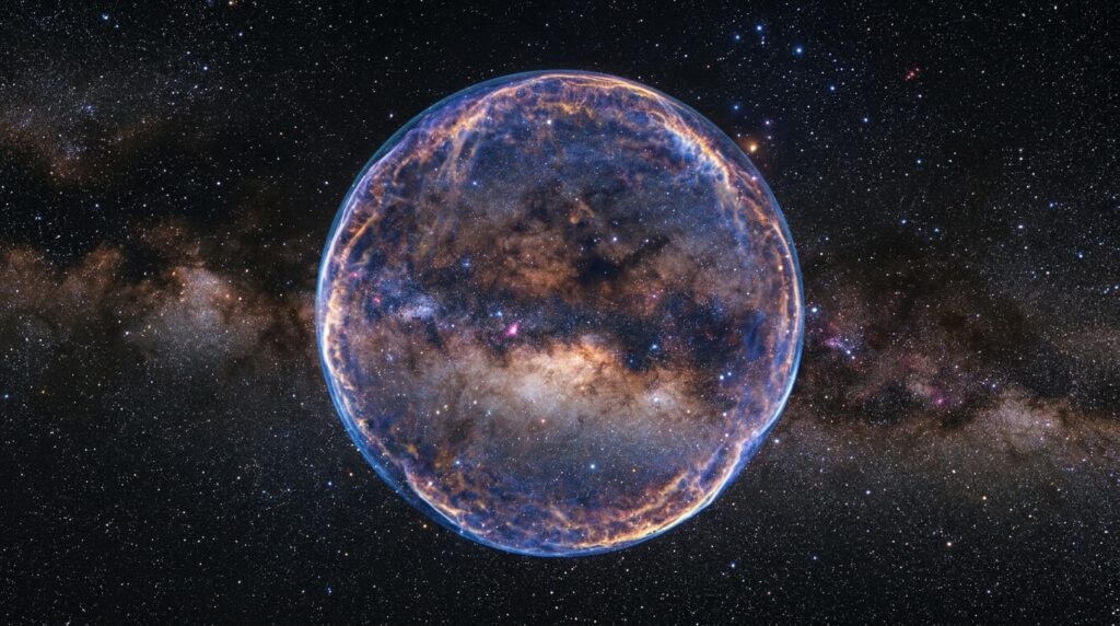 O radiotelescópio ASKAP identificou Teleios, uma estrutura de rádio quase perfeitamente circular na Via Láctea que pode ser um raro remanescente de supernova