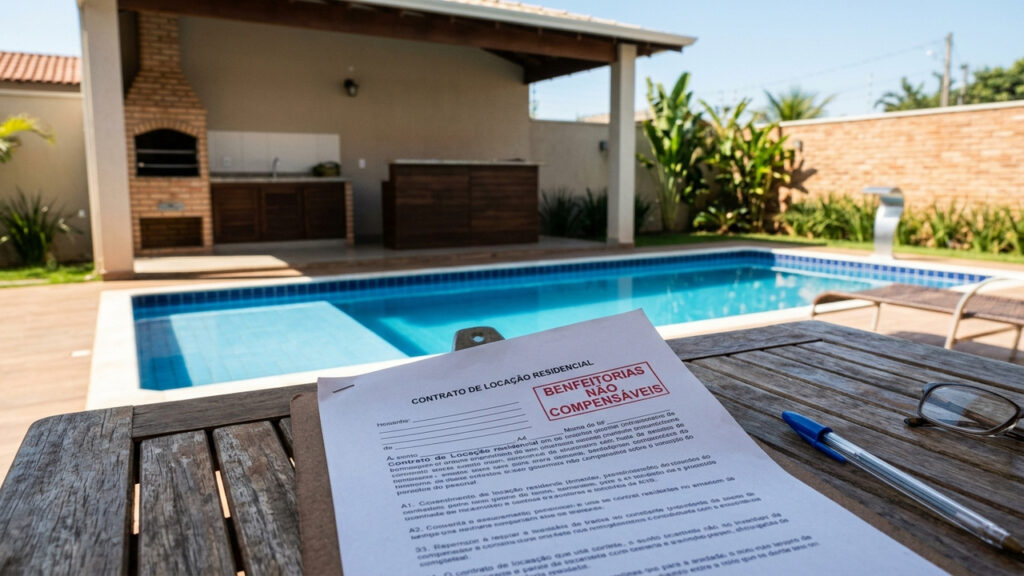 Inquilino investe R$ 50 mil em piscina e área gourmet em casa alugada sem autorização, exige reembolso na saída e perde tudo para o proprietário