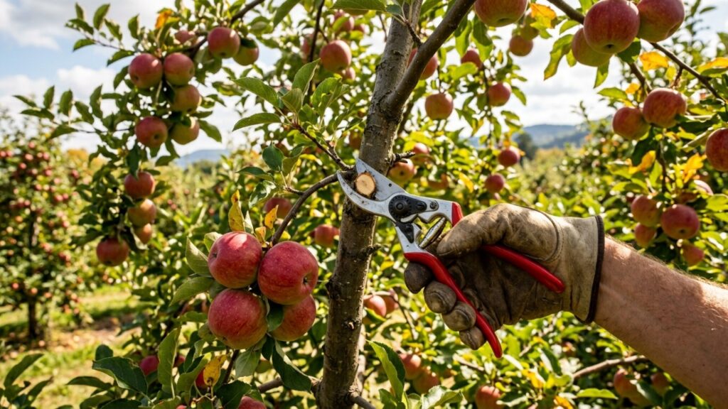 3 árvores frutíferas devem ser podadas em setembro para melhorar a frutificação, renovar os ramos produtivos e preparar uma colheita mais generosa no próximo ano