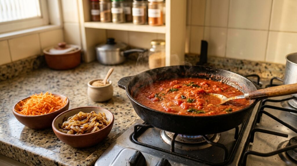 Colocar uma pitada de açúcar no molho de tomate: para que serve e por que é recomendado para o resultado final