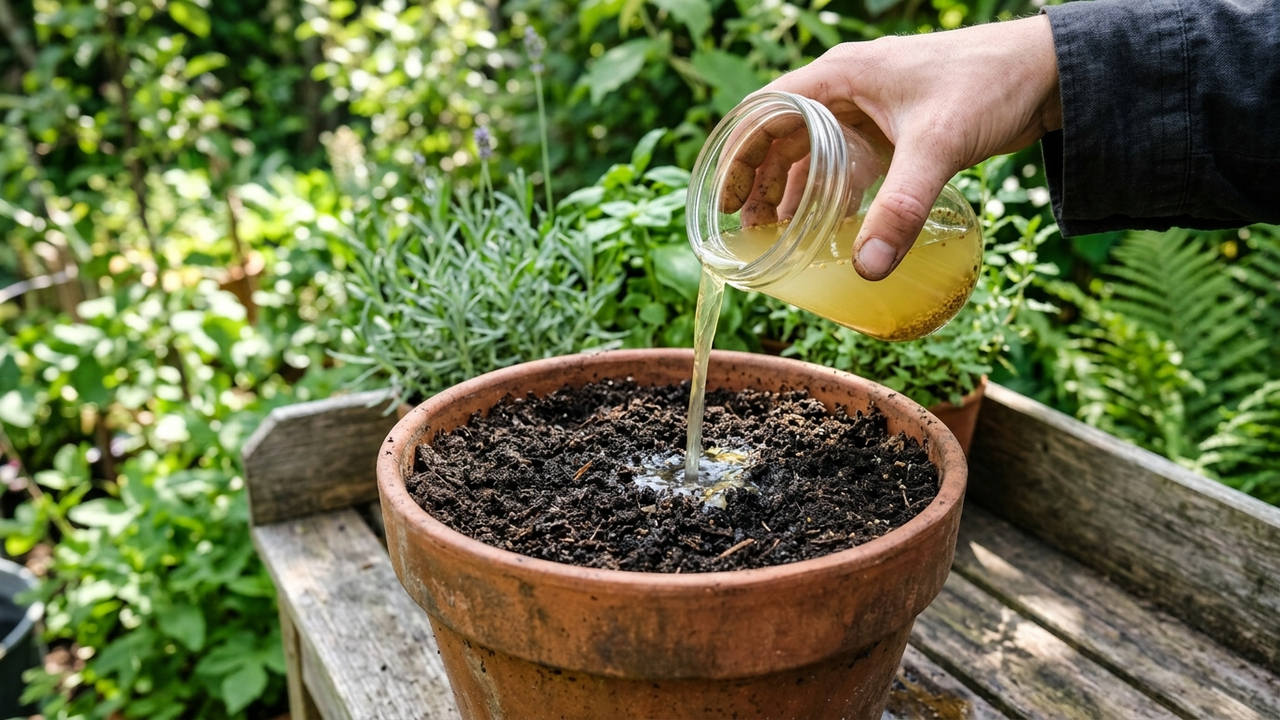 Borrifar água com pó de mostarda na terra do vaso: o truque ardido que expulsa centopeias e larvas das raízes sem usar venenos químicos