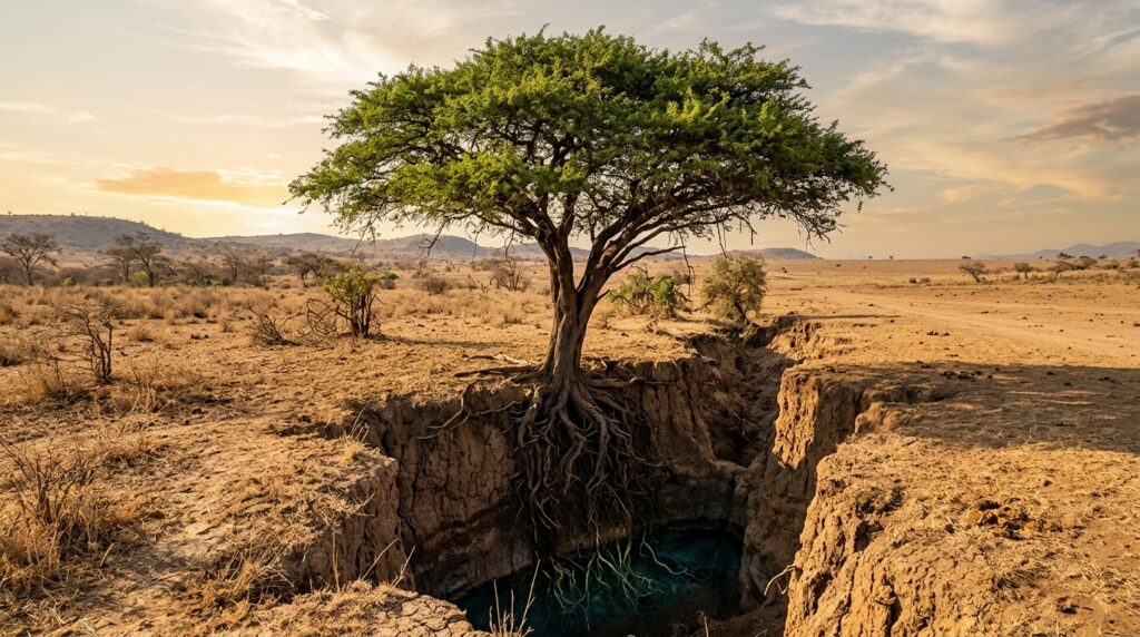 Provérbio africano do dia: "A árvore mais alta da floresta não é a mais forte, mas aquela cujas raízes aprenderam a beber onde ninguém mais cava." Lições sobre profundidade, paciência e por que o que sustenta não aparece