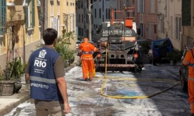 Subprefeitura da Zona Sul realiza ação de zeladoria na Rua Pires de Almeida, em Laranjeiras