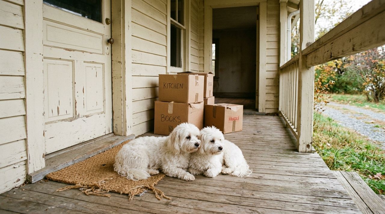 Tutores se mudam levando 3 cães e deixam para trás dupla inseparável que não entendia por que havia sido abandonada