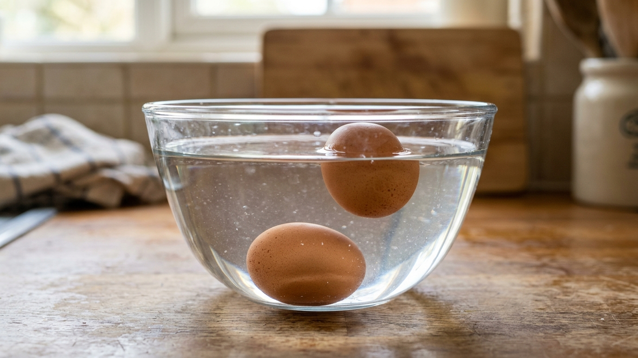 Mergulhar ovos crus em uma tigela com água antes de cozinhar: o teste caseiro simples de flutuação que revela se o alimento está fresco ou estragado