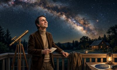 Carl Sagan e o Naturalismo Científico, em reflexão sobre o universo: "Nós somos uma maneira de o cosmos conhecer a si mesmo."
