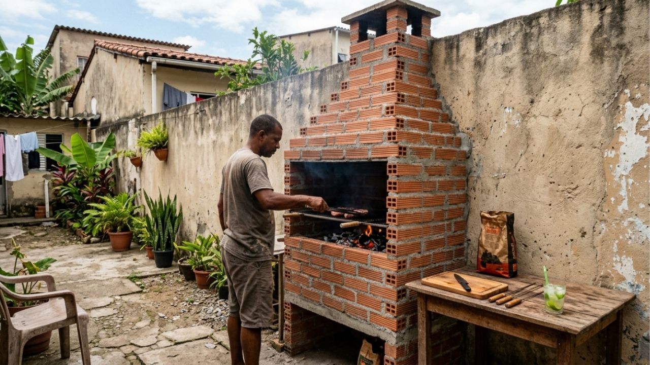 Morador constrói churrasqueira encostada no muro do vizinho sem deixar recuo e é notificado a demolir a obra com base no Código Civil