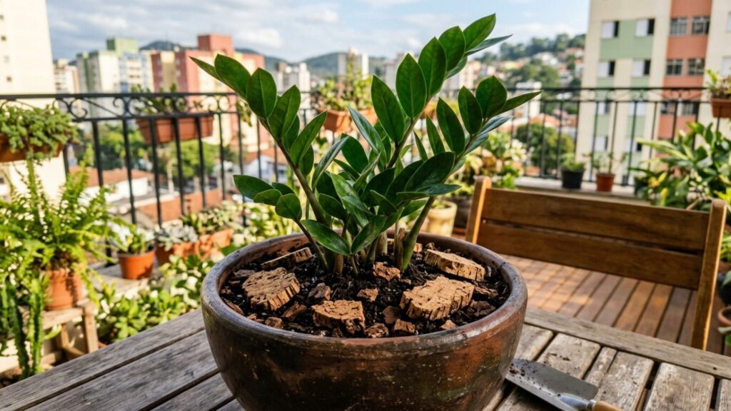 Especialista em plantas recomenda: “Colocar rolhas na terra dos vasos pode ajudar as plantas a se recuperarem e deixar o substrato mais leve.”