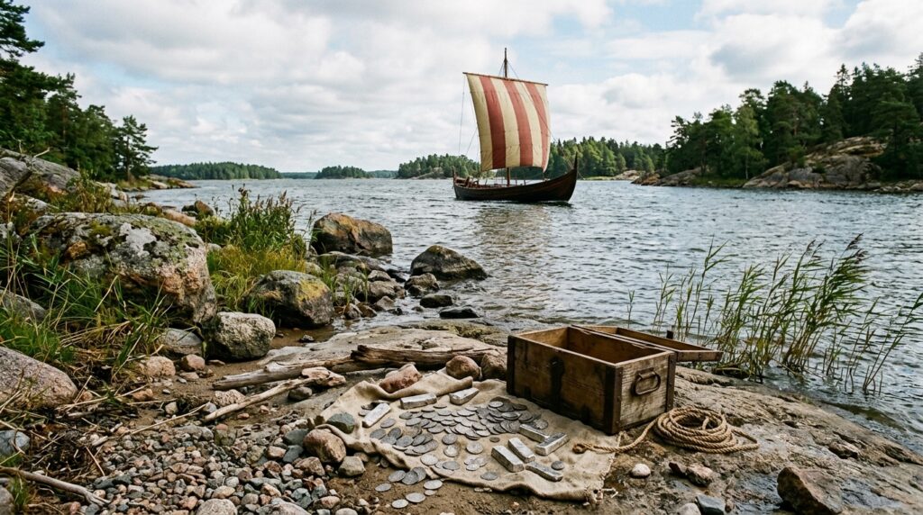 Mais de mil anos depois, um tesouro de prata encontrado revela como os Vikings cruzavam rios e mares em busca de comércio e riquezas