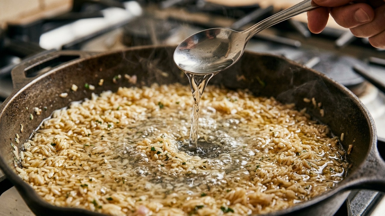 Adicionar uma colher de vinagre no preparo do arroz: para que serve e por que muita gente recomenda