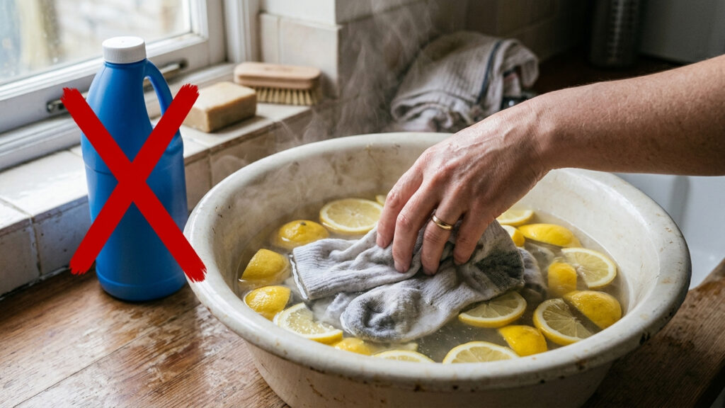 Sem usar cloro, nem estragar o elástico: a melhor forma de clarear meias encardidas mergulhando as peças em água quente com rodelas de limão