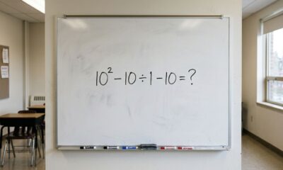 Parece conta de criança, mas muita gente erra: 10² − 10 ÷ 1 −10