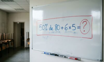 Essa conta simples está confundindo muita gente: 50% de 80 + 6 × 5