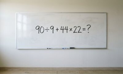 Essa conta parece simples, mas um detalhe faz muita gente errar 90 ÷ 9 + 44 × 22