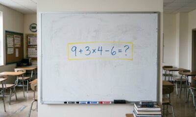 Parece fácil, mas muita gente erra: só quem lembra da matemática da escola acerta 9 + 3 × 4 − 6 sem calculadora