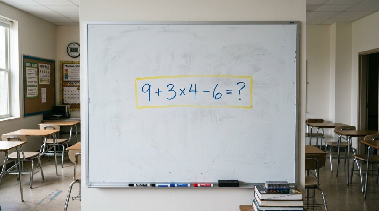 Parece fácil, mas muita gente erra: só quem lembra da matemática da escola acerta 9 + 3 × 4 − 6 sem calculadora