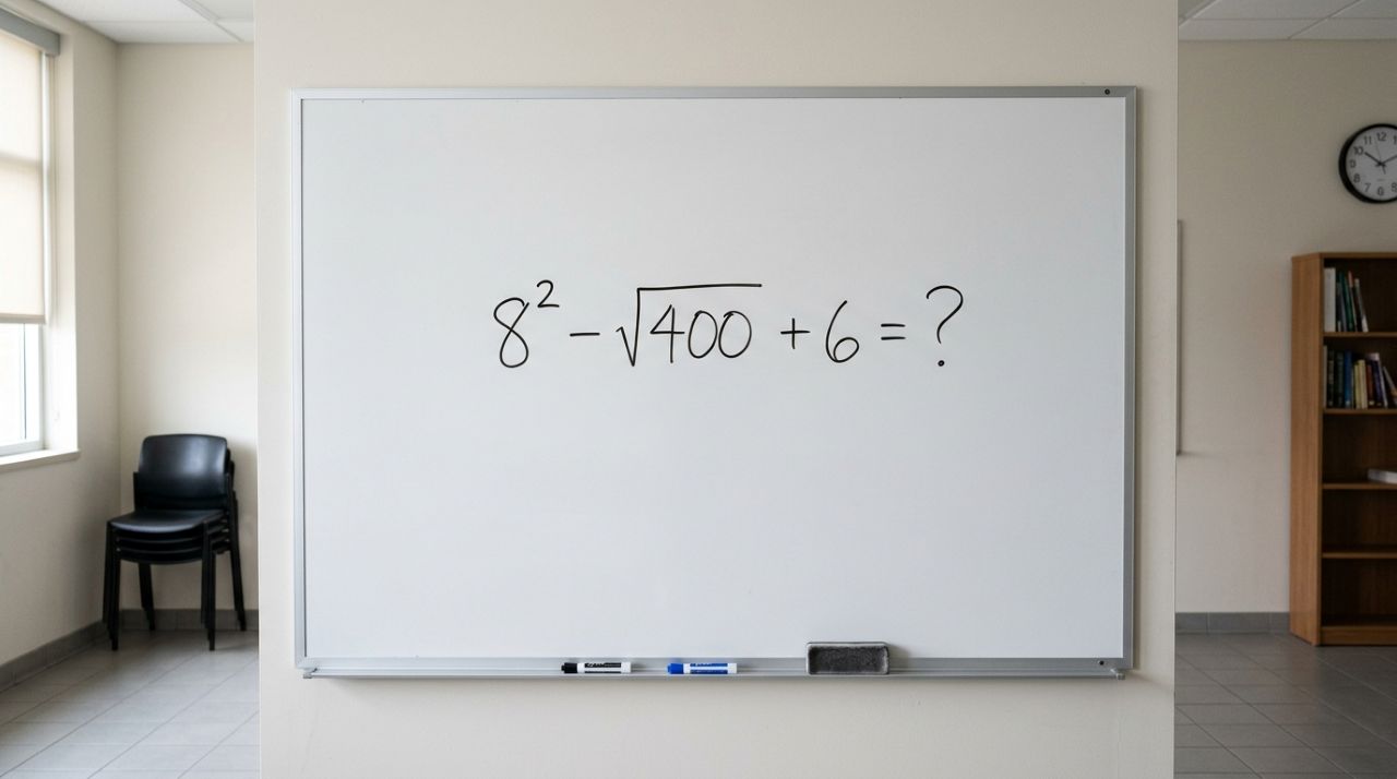 Desafio nostálgico: quem estudou nos anos 90 consegue resolver 8² − √400 + 6