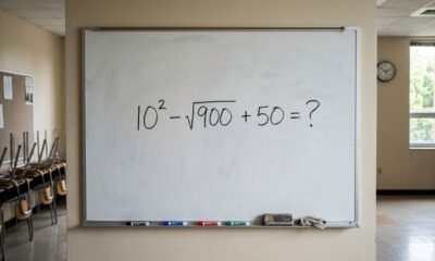 Desafio nostálgico: quem estudou nos anos 90 consegue resolver 10² − √900+ 50