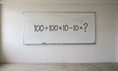 Sem calculadora: você consegue resolver 100 ÷ 100 × 10 − 10 em 30 segundos?
