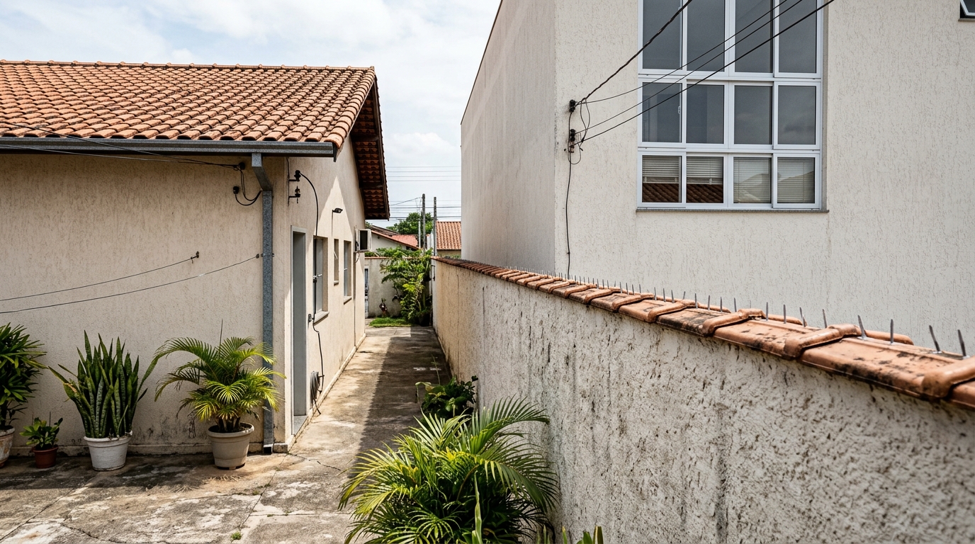Homem levanta uma janela nova de frente para o quintal do vizinho, acredita que dentro do próprio terreno pode abrir onde quiser, e descobre que o Código Civil exige 1,5 metro de distância e permite mandar fechar a abertura
