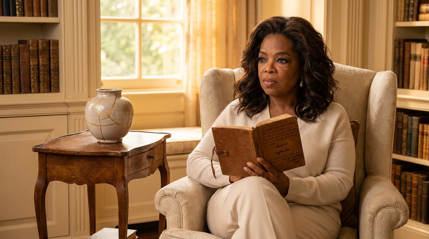 Frase do dia de Oprah Winfrey: "Transforme suas feridas em sabedoria." Uma mensagem sobre dor e crescimento
