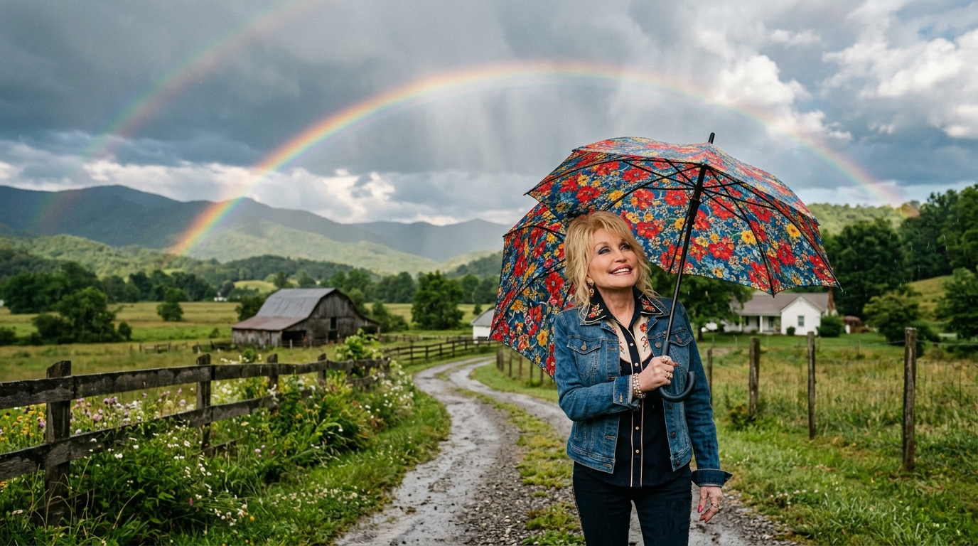 Frase do dia de Dolly Parton: "Se você quer o arco-íris, precisa aguentar a chuva." Uma lição sobre suportar fases difíceis sem desistir do que vem depois