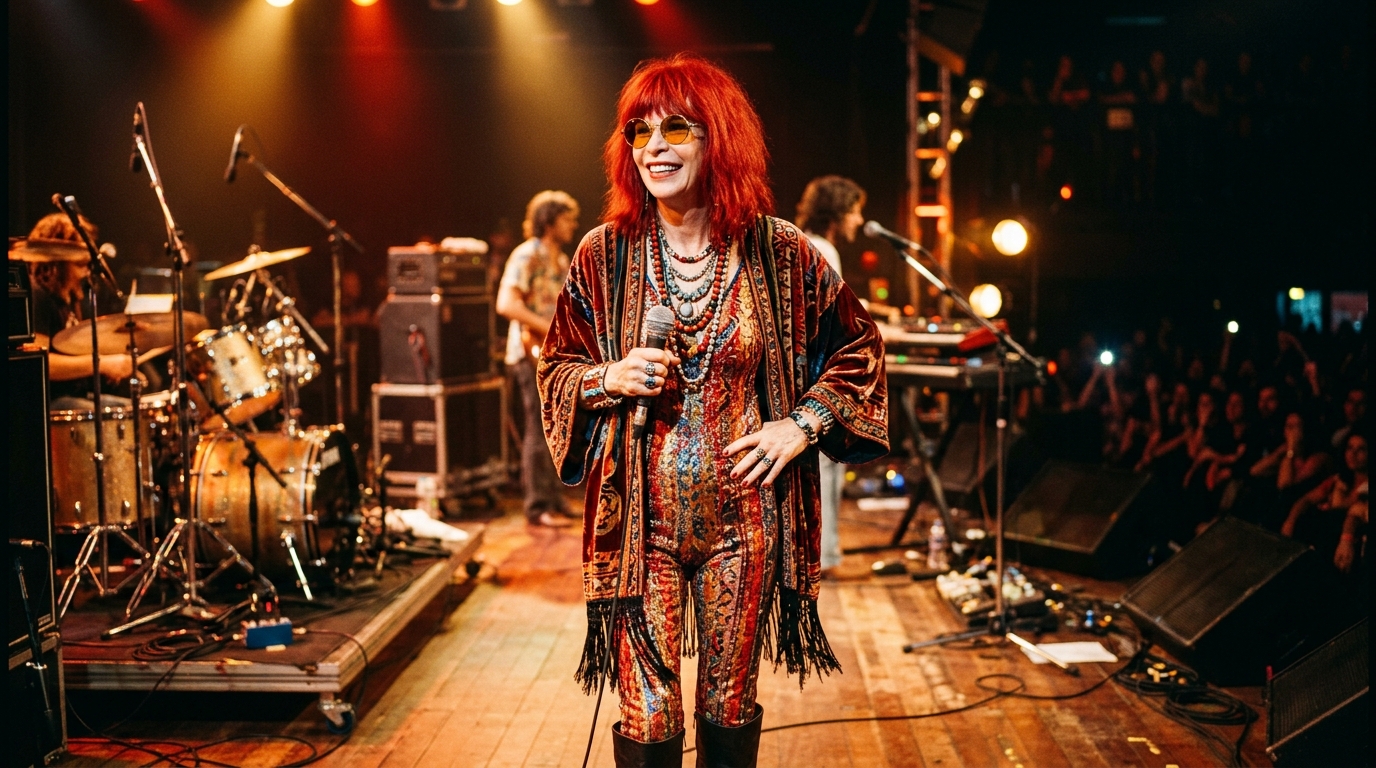 Frase de Rita Lee, cantora brasileira: "Quem não tem bom gosto não tem mau gosto, tem gosto nenhum." Uma reflexão bem-humorada sobre ter personalidade sem medo do julgamento alheio