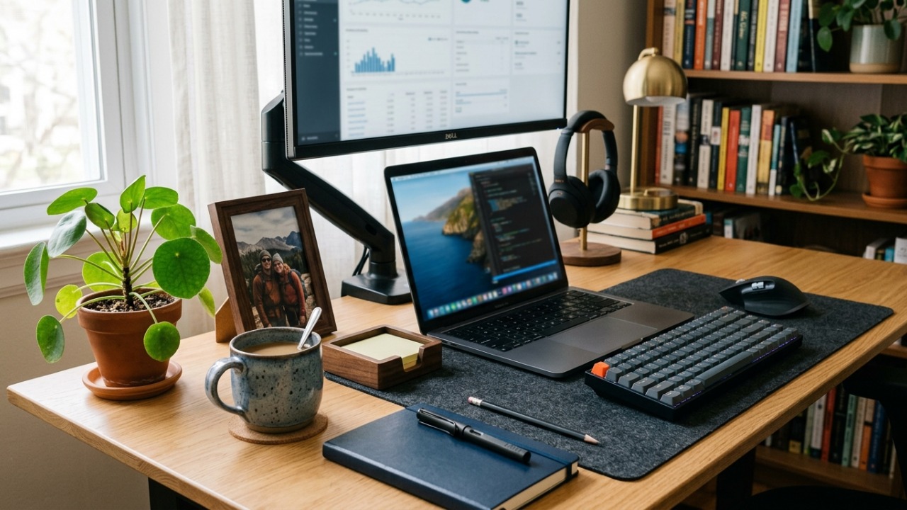 A psicologia sugere que pessoas que deixam a mesa de trabalho cheia de objetos pessoais não são necessariamente desorganizadas, mas podem estar criando um espaço emocionalmente familiar