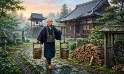 Provérbio japonês sobre propósito: “Antes da iluminação, corte lenha e carregue água; depois da iluminação, continue cortando lenha e carregando água.” Uma lição sobre simplicidade e constância