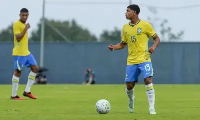 Huguinho na Seleção Sub-20 ganha destaque após goleada sobre a Dinamarca